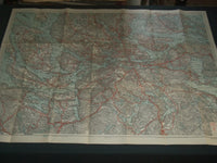 1939 KARTA OVER STOCKHOLMS-TRACKTEN FOLD-OUT MAP - SWEDEN - J 3966