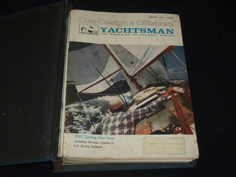 1967 ONE-DESIGN & OFFSHORE YACHTSMAN MAGAZINE BINDER - COMPLETE YEAR - KD 5403I