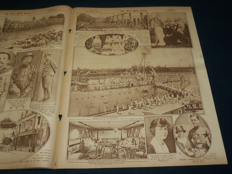 1917 JULY 22 NEW YORK TIMES ROTO PICTURE SECTION - FRANCIS OUIMET - NT 8988