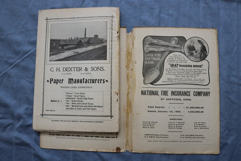 1908 THE CONNECTICUT MAGAZINE - SOFTCOVER - K 3205