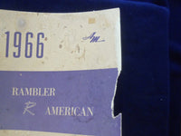 1966 RAMBLER AMERICAN TECHNICAL SERIVCE MANUL - SOFTCOVER MANUAL - KD 8880