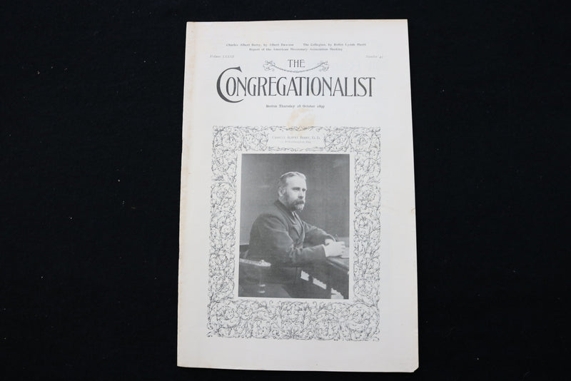 1897 OCTOBER 28 THE CONGREGATIONALIST MAGAZINE - CHARLES ALBERT BERRY - K 2349