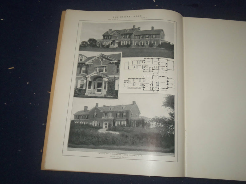 1908 FEBRUARY THE BRICKBUILDER MAGAZINE - AN ARCHITECTURAL MONTHLY - ST 258B