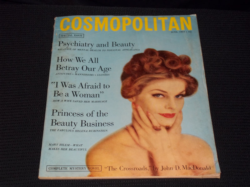 1959 JUNE COSMOPOLITAN MAGAZINE - MARY HILEM FRONT COVER - E 14257