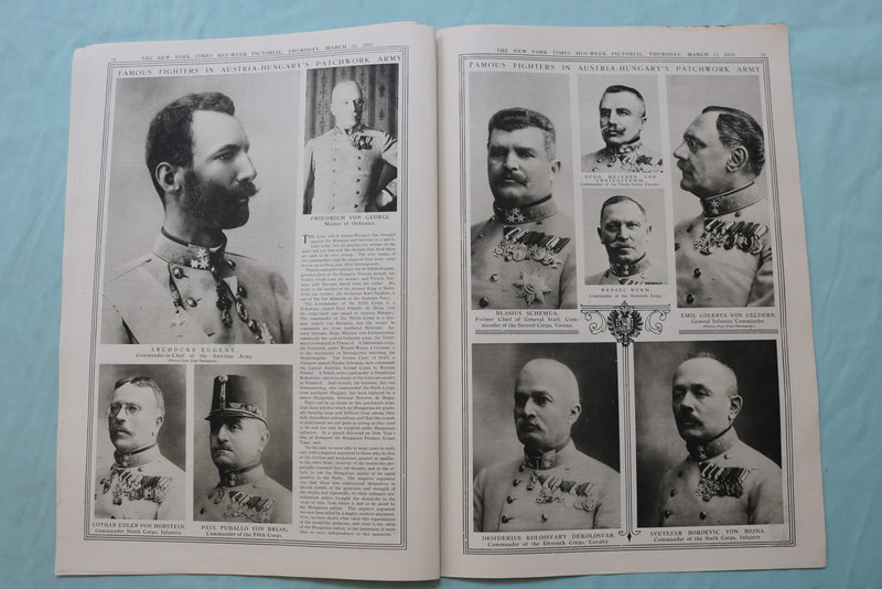 1915 MARCH 11 NEW YORK TIMES MID-WEEK PICTORIAL - HOLY MAN OF THE EAST - NP 9131