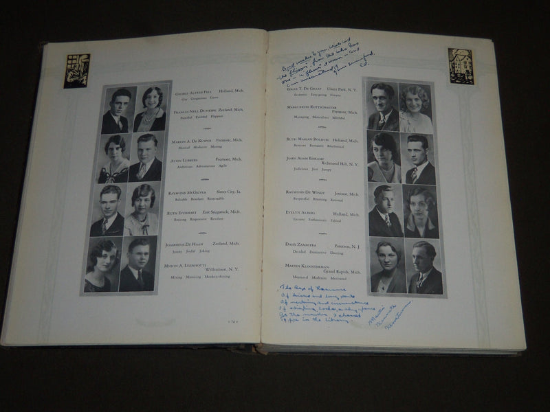 1930 THE HOPE MILESTONE HOPE COLLEGE YEARBOOK - HOLLAND MICHIGAN - YB 906