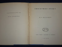 1945 CHRISTMAS STORY BOOK BY H. L. MENCKEN - ILLUSTRATIONS BY CRAWFORD - KD 2484