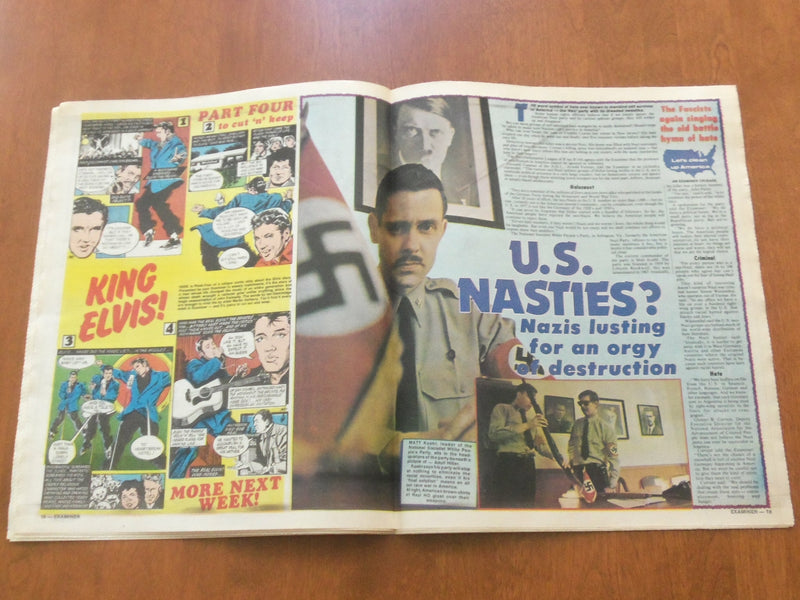 1977 NOVEMBER 22 NATIONAL EXAMINER NEWSPAPER - ELVIS, COLOR COMIC - NP 4719