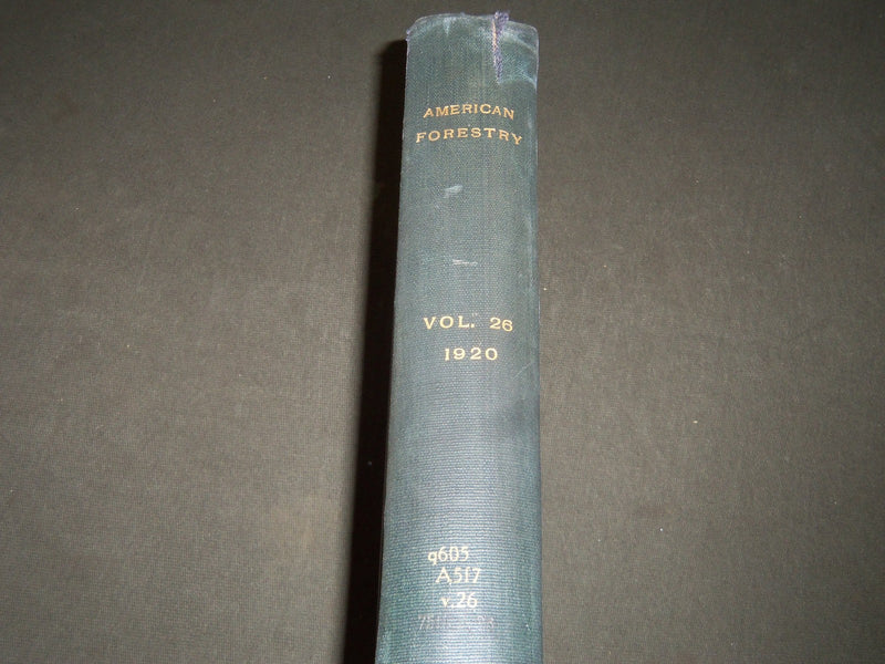 1920 JAN-DEC AMERICAN FORESTRY MAGAZINE BOUND VOLUME - COVERS & ADS - R 400
