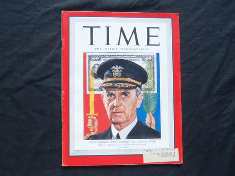 1945 MAY 28 TIME MAGAZINE - ADMIRAL WILLIAM LEAHY - T 970