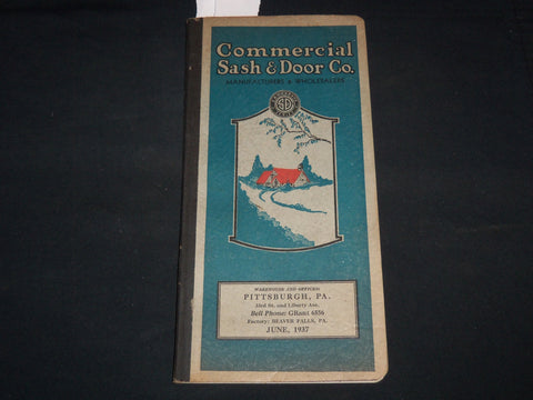 1937 COMMERCIAL SASH & DOOR CO. CATALOG - PITTSBURGH, PA - J 9121