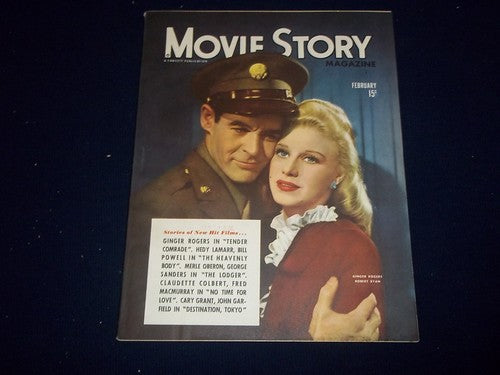 1944 FEBRUARY MOVIE STORY MAGAZINE - GINGER ROGERS - ROBERT RYAN - SP 4434
