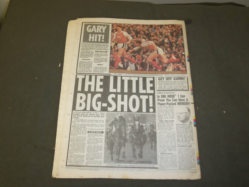 1989 APRIL 9 THE PEOPLE NEWSPAPER - SICK KYLIE MINOQUE CRACKS-UP - NP 3375