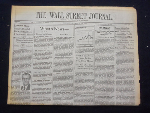 1999 AUG 18 THE WALL STREET JOURNAL -RUSSIANS GAIN CREDIT, TREES & MILK - WJ 348