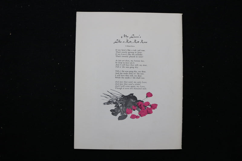 1964 ONE DOZEN RED ROSES MAGAZINE - JACQUELINE KENNEDY COVER - E 10875