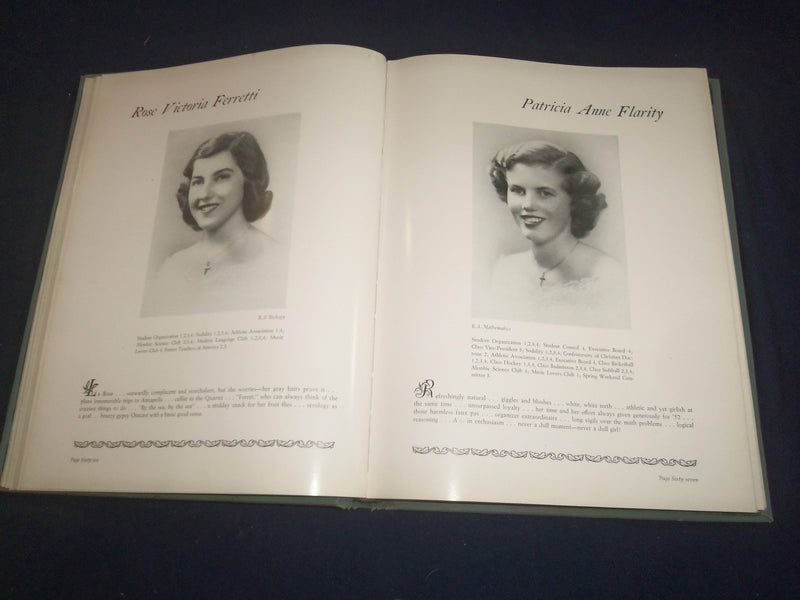 1952 THE ELIZABETHIAN COLLEGE OF ST. ELIZABETH YEARBOOK -MORRISTON, NJ - YB 2396