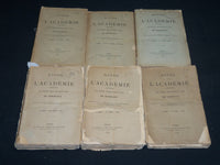 1887-1899 ACTES DE L'ACADEMIE DE BORDEAUX FRENCH MAGAZINE LOT OF 6 - WR 262