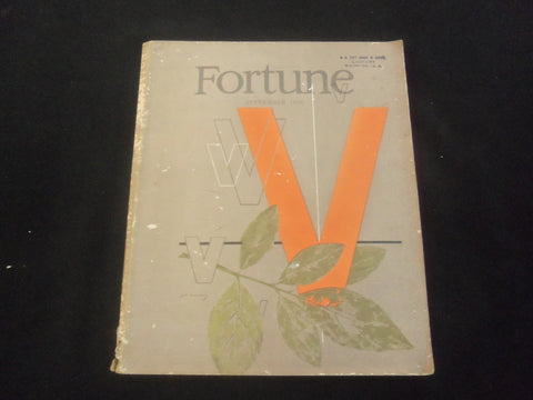 1945 SEPTEMBER FORTUNE MAGAZINE - GREAT COVER & ADS - F 765
