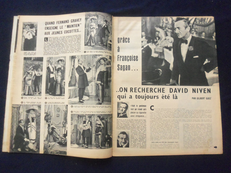 1957 DEC 12 CINEMONDE MAGAZINE- ZIZI JEANMAIRE COVER - FRENCH EDITION - SP 4868M