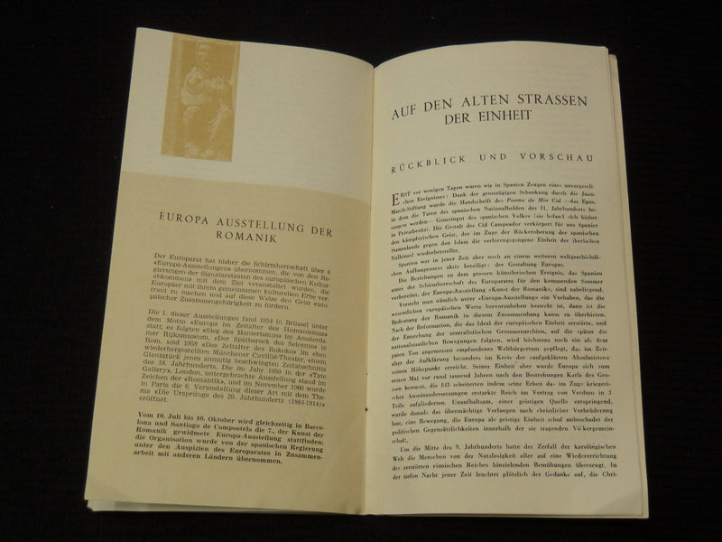 1961 EXPOSITION ARTE ROMANTICO ESPANA BOOKLET - K 2621