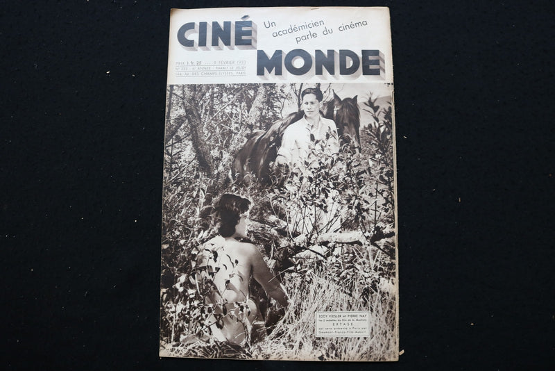 1933 FEBRUARY 9 CINE MONDE - FRENCH MAGAZINE - JOEL MCCREA COVER - E 25605