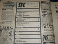 1955 SEPTEMBER SEE MAGAZINE - TERRY MOORE COVER - GREAT PHOTOS & ADS - J 1510