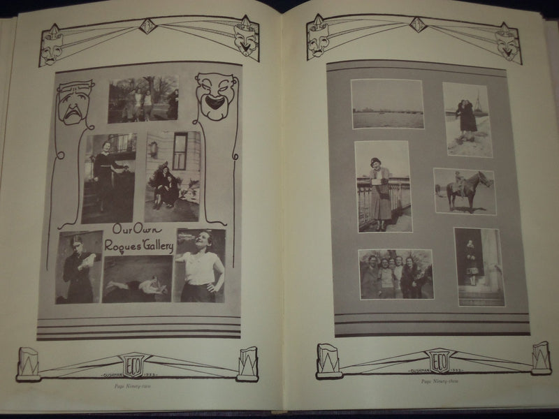 1931-1932 EMERSONIAN EMERSON COLLEGE YEARBOOK LOT OF 2 - BOSTON MA - YB 862