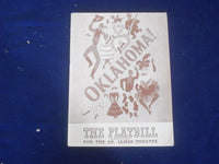 1945 MAY 6 PLAYBILL PROGRAM - OKLAHOMA - RUTH WESTON - J 6468