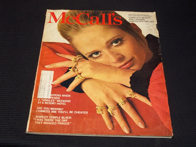 1969 JANUARY MCCALL'S MAGAZINE - NICE COLOR COVERS & ADS - E 1137