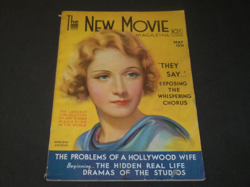 1931 MAY THE NEW MOVIE MAGAZINE - MARLENE DIETRICH COVER - M 303