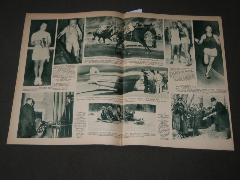 1935 MARCH 2 MID-WEEK PICTORIAL MAGAZINE SECTION - PRESIDENT ROOSEVELT - J 3198