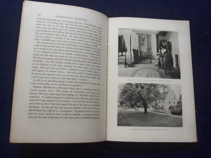 1923 CONNECTICUL BEAUTIFUL HARDCOVER BOOK BY WALLACE NUTTING - KD 8392