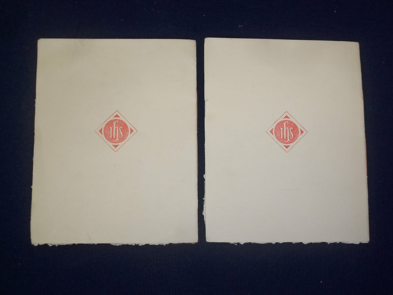 1898 APRIL 10 EASTER FESTIVAL EMMANUEL CHURCH BOSTON - LOT OF 2 - J 4671