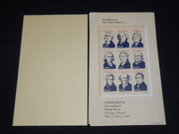 1986 AMERIPEX 86 PRESIDENTS OF THE UNITED STATES STAMPS LOT OF 2 - K 571
