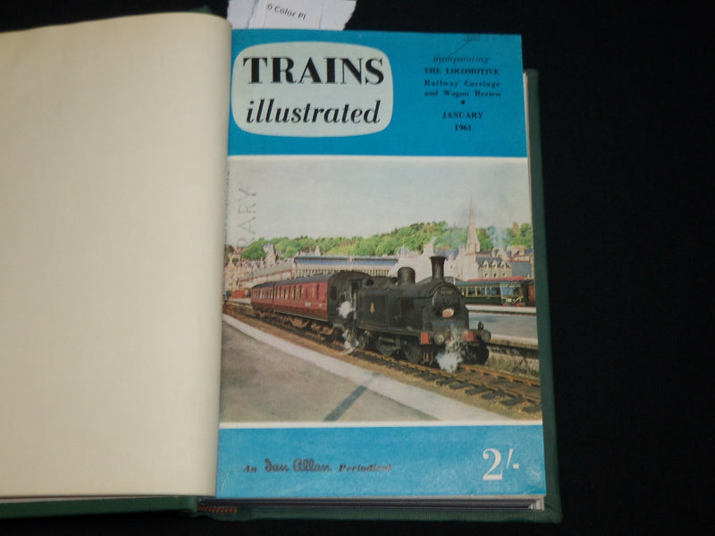 1961 TRAINS ILLUSTRATED MAGAZINE BOUND VOLUME - PUB. IN THE U. K. - KD 6337
