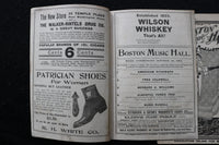 1901-1902 BOSTON MUSIC HALL THEATRE PROGRAMS - LOT OF 6 - K 1964