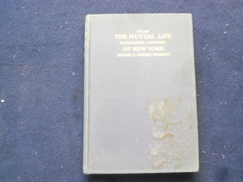 1900 THE MUTUAL LIFE INSURANCE COMPANY ON NEW YORK MANUAL - HARDCOVER - KD 8788