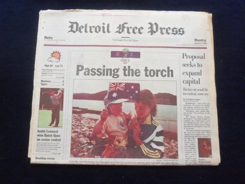 1996 AUG 5 DETROIT FREE PRESS NEWSPAPER - PROPOSAL TO EXPAND CAPITAL - NP 7268