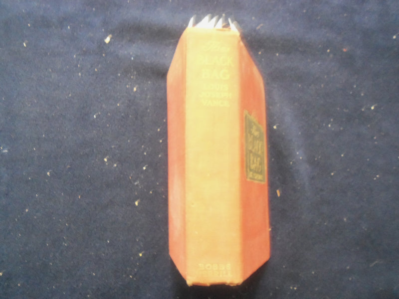 1908 THE BLACK BAG HARDCOVER BOOK BY LOUIS JOSEPH VANCE & T. FOGARTY - KD 8406