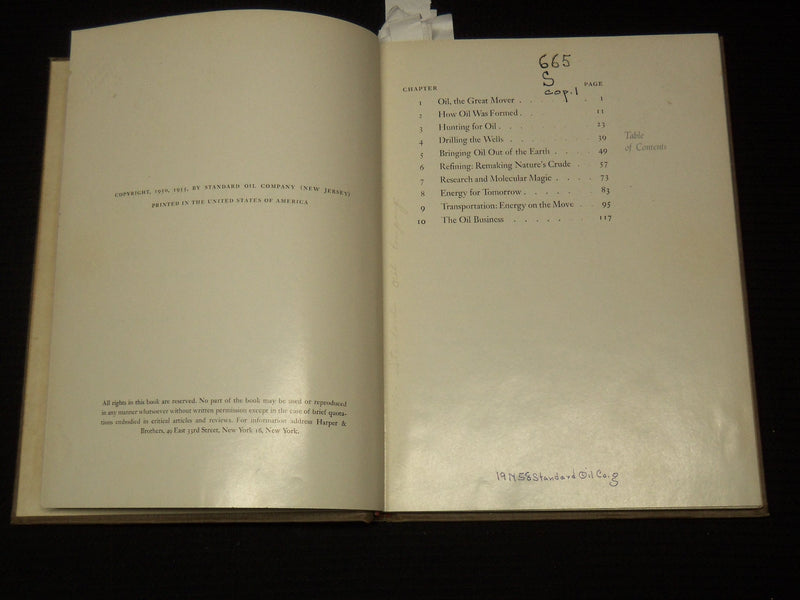 1955 OIL FOR THE WORLD BOOK BY STEWART SCHACKNE & DRAKE - REVISED - KD 9511
