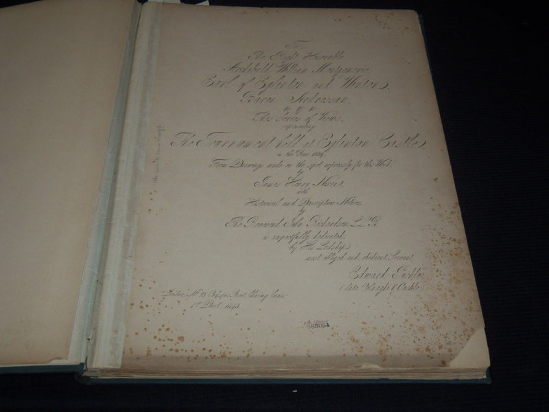 1843 THE EGLINTON TOURNAMENT VOLUME - LONDON - GREAT PLATES - Z 255