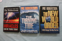 1991-2006 PAT ROBERTSON HARDCOVER BOOKS - LOT OF 3 - 1 SIGNED BOOK - KD 9681