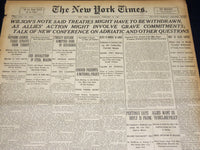 1920 FEBRUARY 18 NEW YORK TIMES - WILSON SAYS TREATIES MAY BE WITHDRAWN- NT 7885