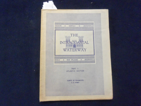 1951 THE INTRACOASTAL WATERWAY - PART I, ATLANTIC SECTION - J 8419