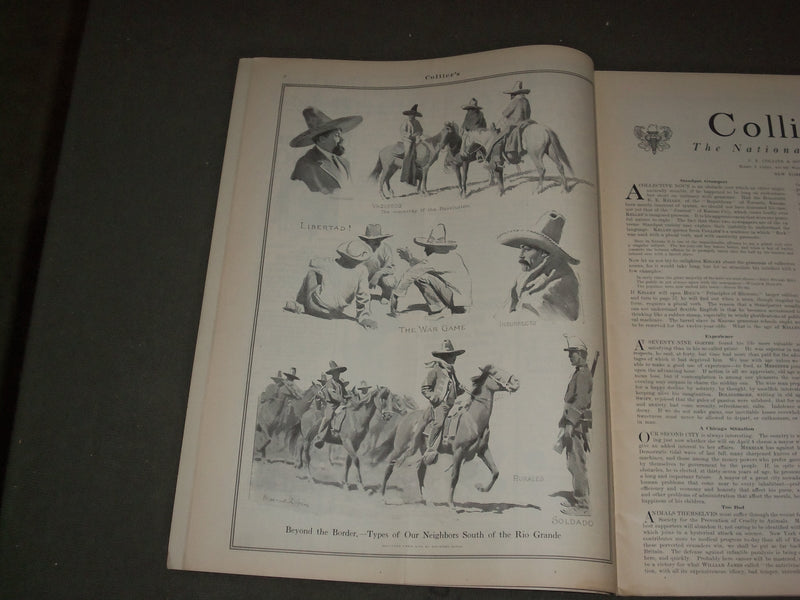 1911 MARCH 25 COLLIER'S MAGAZINE - GREAT ILLUSTRATIONS, ARTICLES & ADS - F 619
