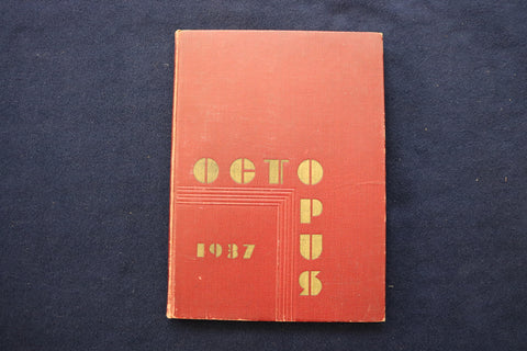 1937 OCTOPUS MONTCLAIR ACADEMY SCHOOL YEARBOOK - MONTCLAIR, NJ - YB 3453