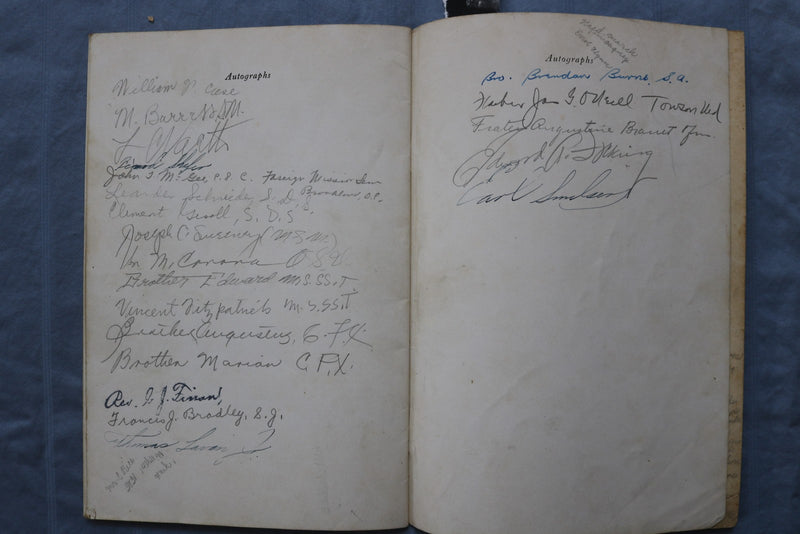 1937 CATHOLIC STUDENTS MISSION CONVENTION PROGRAM - AUTOGRAPHS - K 3119
