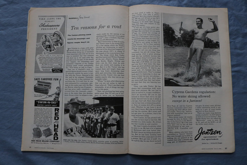 1958 JUNE 9 SPORTS ILLUSTRATED MAGAZINE - DICK MAYER COVER - U.S. OPEN- ST 5506F