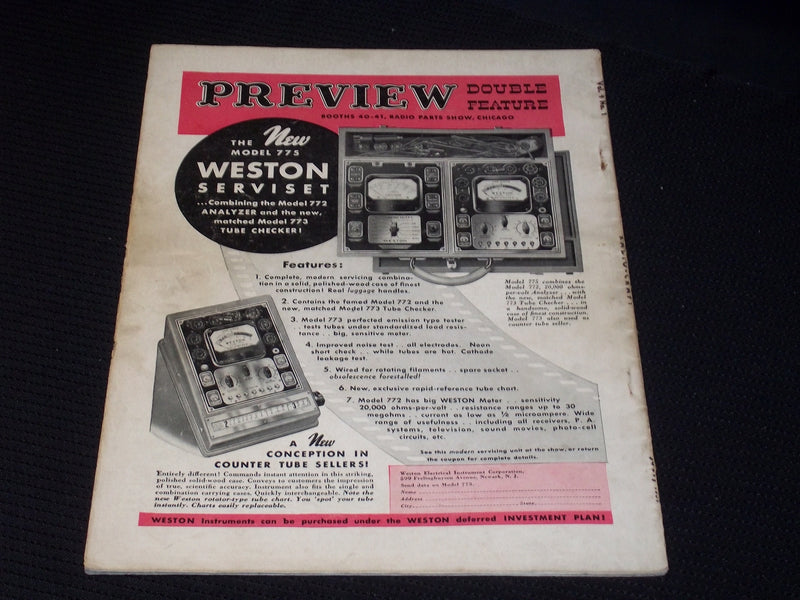 1937 JULY RADIO-CRAFT MAGAZINE VERY NICE COVERS & ADS - E 392