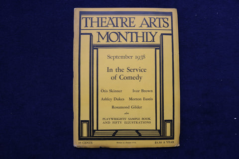 1938 SEPTEMBER THEATRE ARTS MAGAZINE - IN THE SERVICE OF COMEDY - E 17766